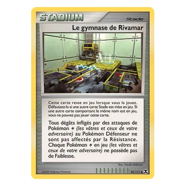 Le gymnase de Rivamar 94/111 : Joyau Peu commune (Brillante) de l'extension Pokémon Platine Rivaux Émergeants