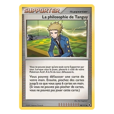 Carte La philosophie de Tanguy - Peu commune (Brillante) de Pokémon Platine Rivaux Émergeants 98/111