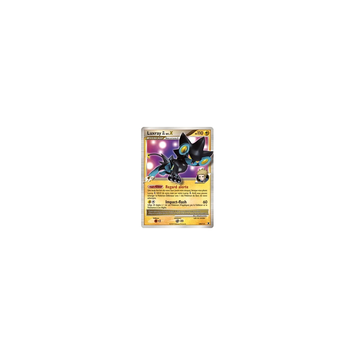 Découvrez Luxray  NIV.X, carte Holographique rare NIV.X de la série Platine Rivaux Émergeants