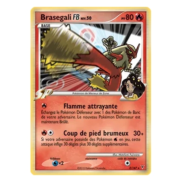 Brasegali 2/147 : Joyau Holographique rare de l'extension Pokémon Platine Vainqueurs Suprêmes