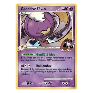 Découvrez Grodrive, carte Holographique rare de la série Platine Vainqueurs Suprêmes