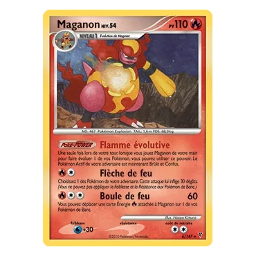 Carte Maganon - Holographique rare de Pokémon Platine Vainqueurs Suprêmes 6/147