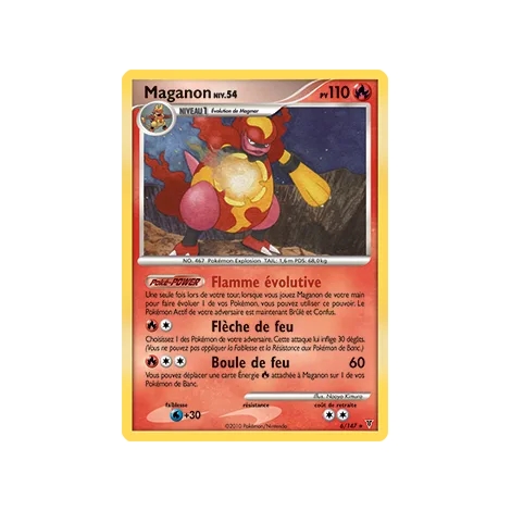 Carte Maganon - Holographique rare de Pokémon Platine Vainqueurs Suprêmes 6/147