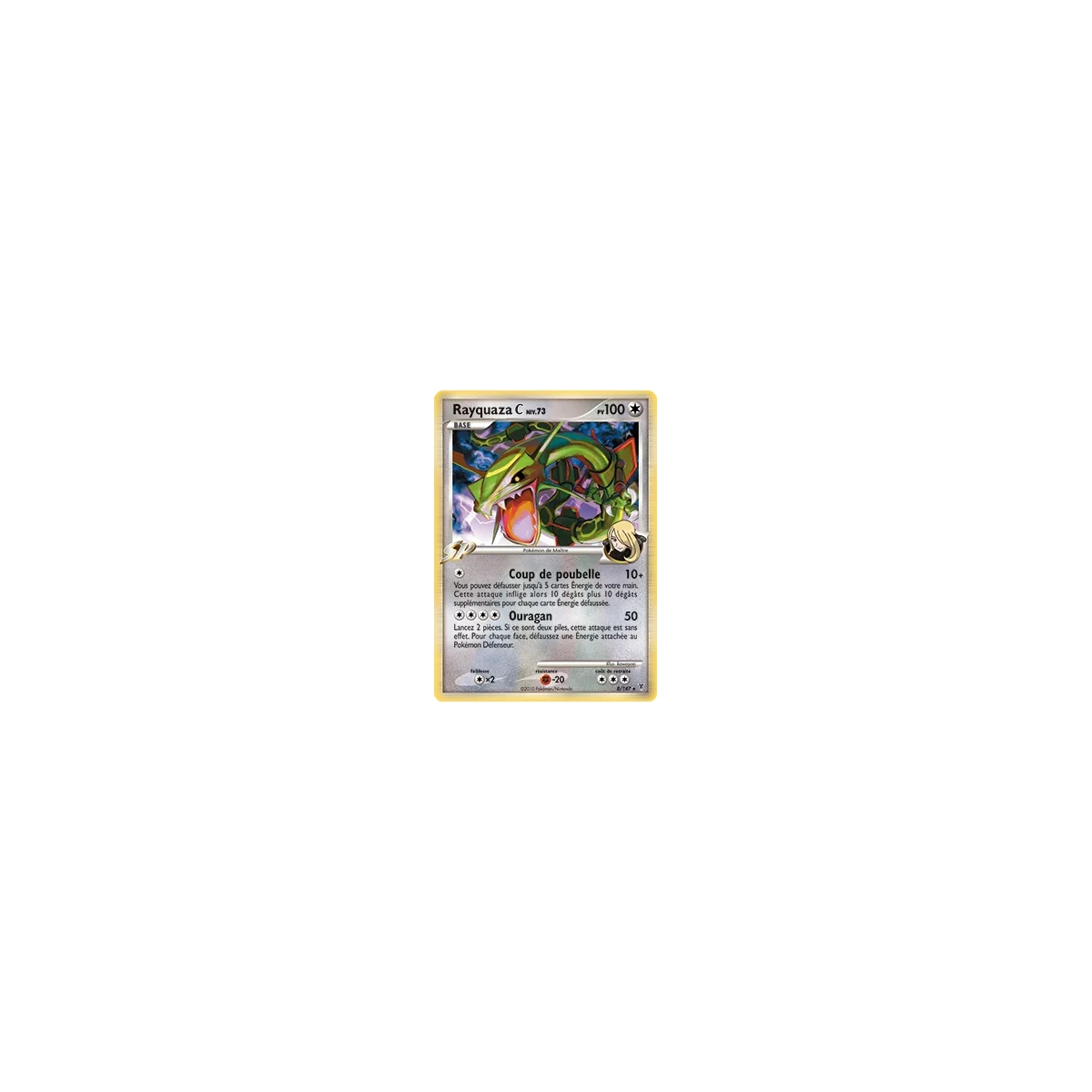 Carte Rayquaza - Holographique rare de Pokémon Platine Vainqueurs Suprêmes 8/147