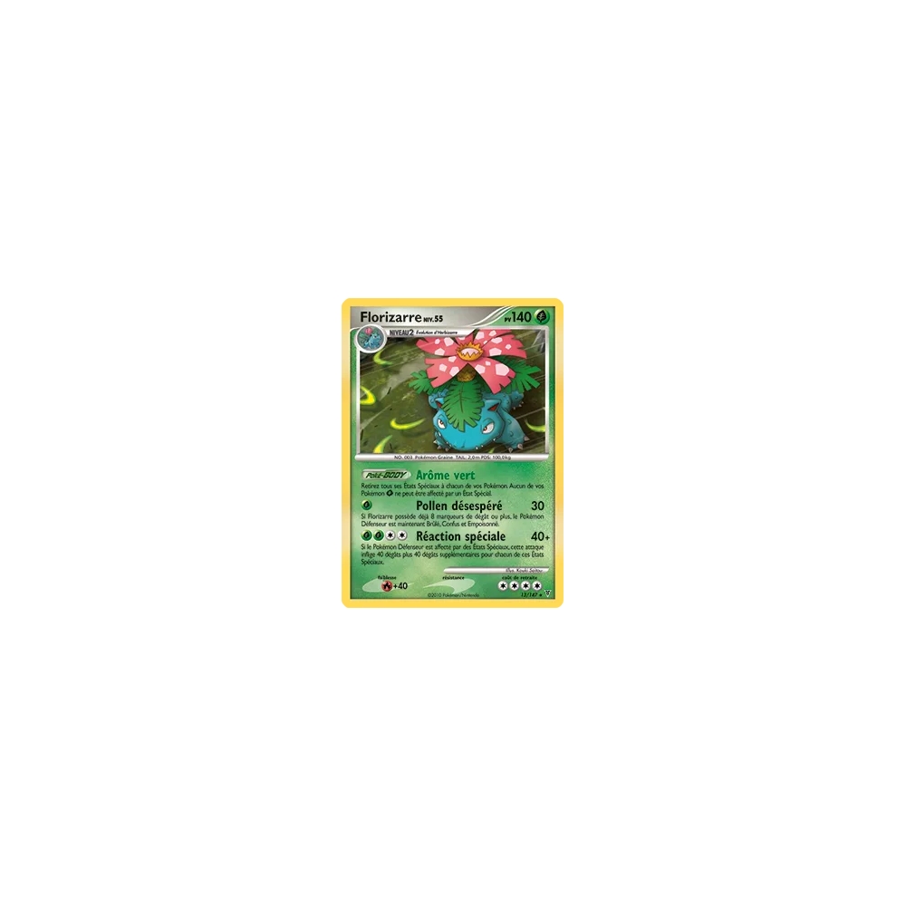 Carte Florizarre - Holographique rare de Pokémon Platine Vainqueurs Suprêmes 13/147