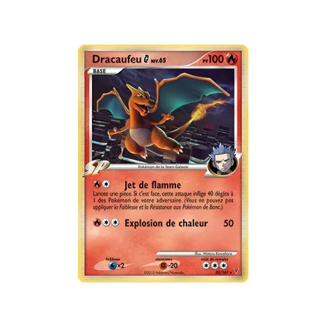 Dracaufeu 20/147 : Joyau Rare (Brillante) de l'extension Pokémon Platine Vainqueurs Suprêmes