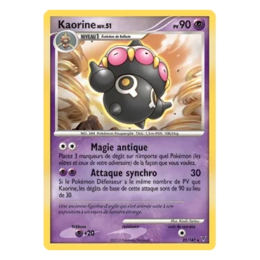 Carte Kaorine - Rare (Brillante) de Pokémon Platine Vainqueurs Suprêmes 22/147