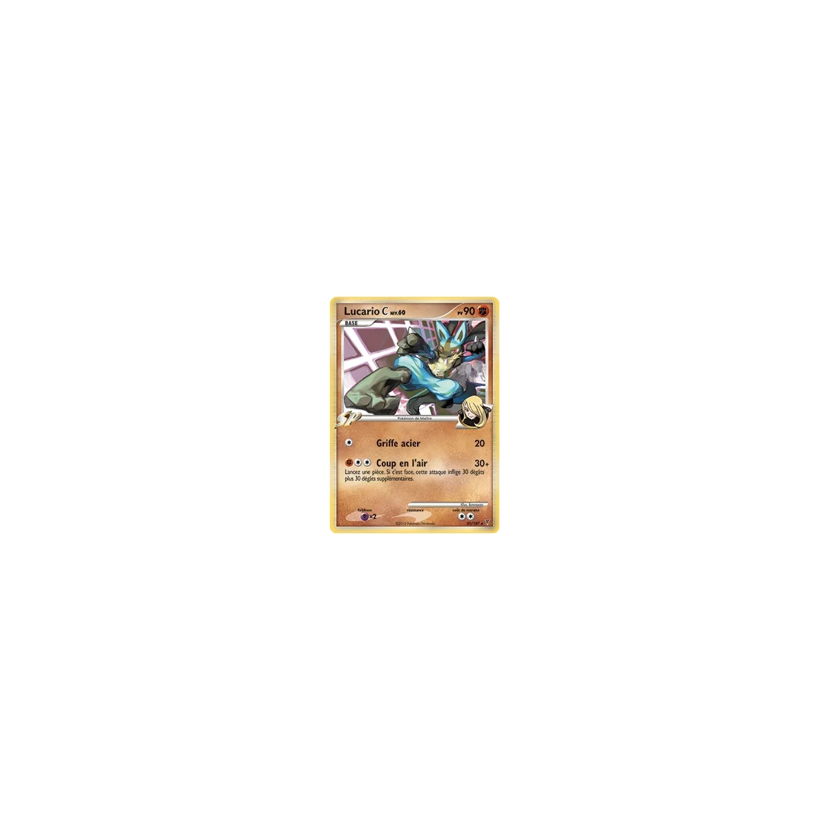 Lucario 31/147 : Joyau Rare (Brillante) de l'extension Pokémon Platine Vainqueurs Suprêmes