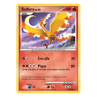 Découvrez Sulfura, carte Rare (Brillante) de la série Platine Vainqueurs Suprêmes