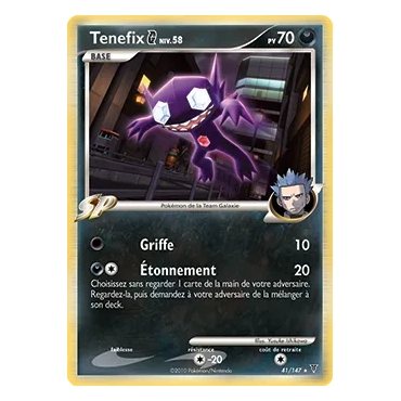 Découvrez Tenefix, carte Rare (Brillante) de la série Platine Vainqueurs Suprêmes