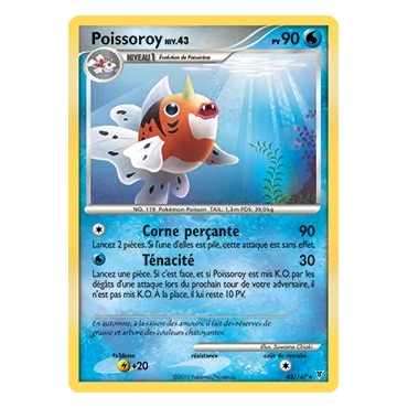 Poissoroy 43/147 : Joyau Rare (Brillante) de l'extension Pokémon Platine Vainqueurs Suprêmes