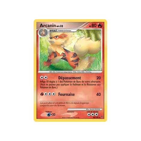 Carte Arcanin - Peu commune (Brillante) de Pokémon Platine Vainqueurs Suprêmes 50/147