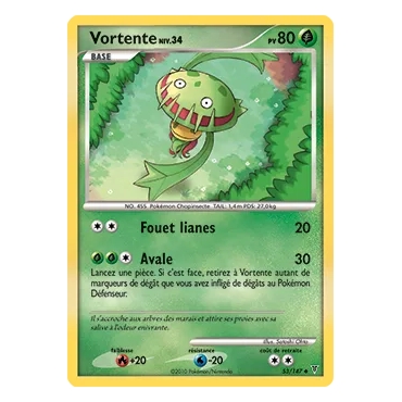 Carte Vortente - Peu commune (Brillante) de Pokémon Platine Vainqueurs Suprêmes 53/147