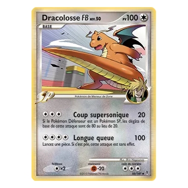 Carte Dracolosse - Peu commune (Brillante) de Pokémon Platine Vainqueurs Suprêmes 56/147
