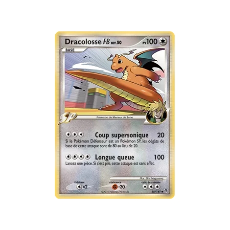 Carte Dracolosse - Peu commune (Brillante) de Pokémon Platine Vainqueurs Suprêmes 56/147