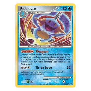 Carte Flobio - Peu commune (Brillante) de Pokémon Platine Vainqueurs Suprêmes 67/147