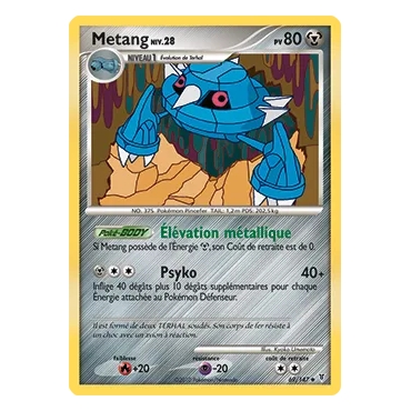 Découvrez Metang, carte Peu commune (Brillante) de la série Platine Vainqueurs Suprêmes