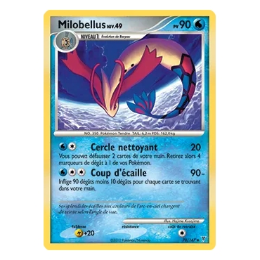 Milobellus 70/147 : Joyau Peu commune (Brillante) de l'extension Pokémon Platine Vainqueurs Suprêmes