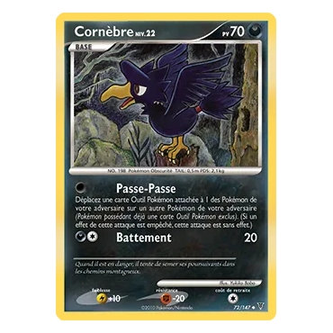 Découvrez Cornèbre, carte Peu commune (Brillante) de la série Platine Vainqueurs Suprêmes