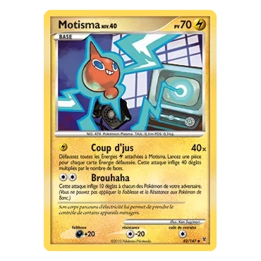 Découvrez Motisma, carte Peu commune (Brillante) de la série Platine Vainqueurs Suprêmes