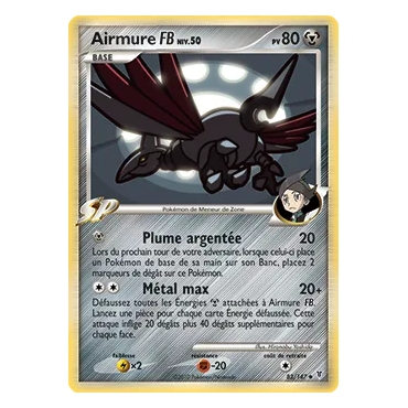 Découvrez Airmure, carte Peu commune (Brillante) de la série Platine Vainqueurs Suprêmes