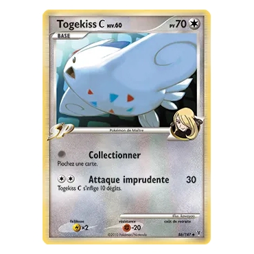 Découvrez Togekiss, carte Peu commune (Brillante) de la série Platine Vainqueurs Suprêmes