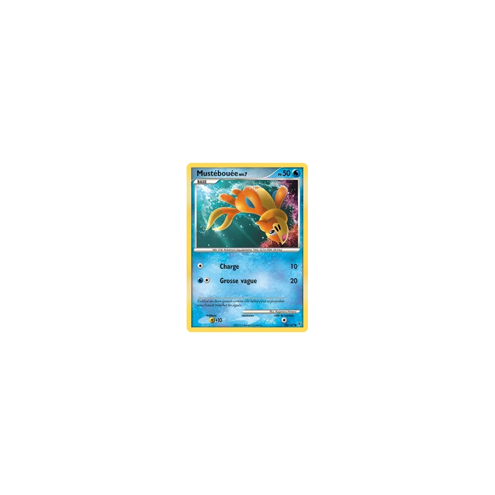 Carte Mustébouée - Commune (Brillante) de Pokémon Platine Vainqueurs Suprêmes 92/147