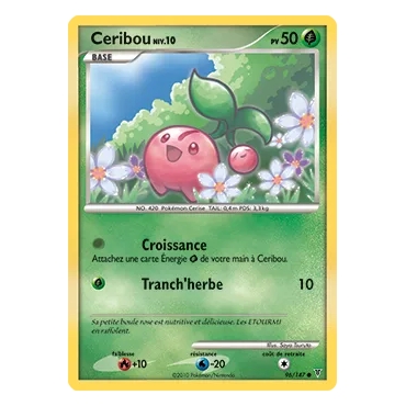 Carte Ceribou - Commune (Brillante) de Pokémon Platine Vainqueurs Suprêmes 96/147
