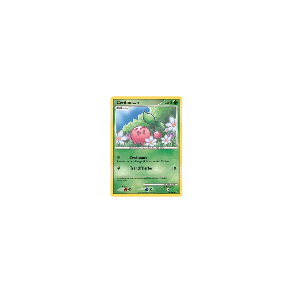 Carte Ceribou - Commune (Brillante) de Pokémon Platine Vainqueurs Suprêmes 96/147