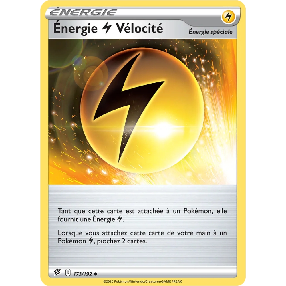 Énergie  Vélocité 173/192 : Joyau Peu commune (Brillante) de l'extension Pokémon Épée et Bouclier Clash des Rebelles