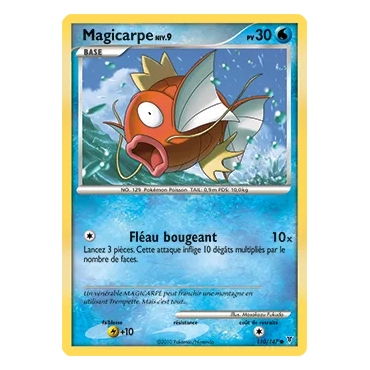 Découvrez Magicarpe, carte Commune (Brillante) de la série Platine Vainqueurs Suprêmes