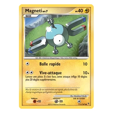 Découvrez Magneti, carte Commune (Brillante) de la série Platine Vainqueurs Suprêmes