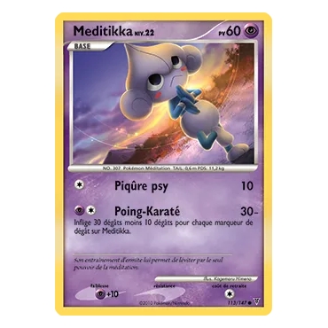 Meditikka 113/147 : Joyau Commune (Brillante) de l'extension Pokémon Platine Vainqueurs Suprêmes