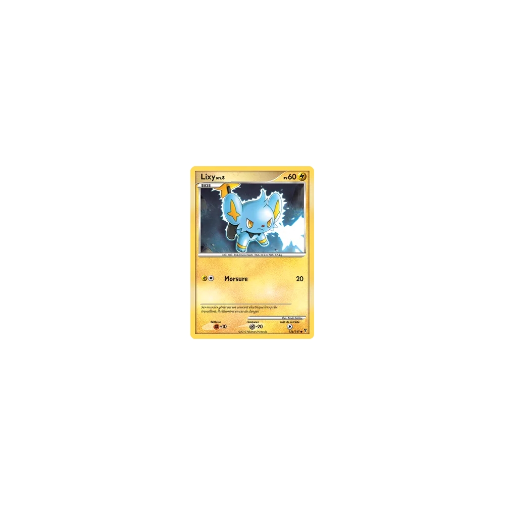 Lixy 126/147 : Joyau Commune (Brillante) de l'extension Pokémon Platine Vainqueurs Suprêmes