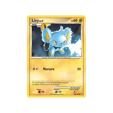 Lixy 126/147 : Joyau Commune (Brillante) de l'extension Pokémon Platine Vainqueurs Suprêmes