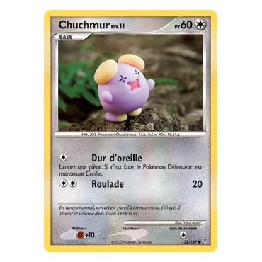 Découvrez Chuchmur, carte Commune (Brillante) de la série Platine Vainqueurs Suprêmes