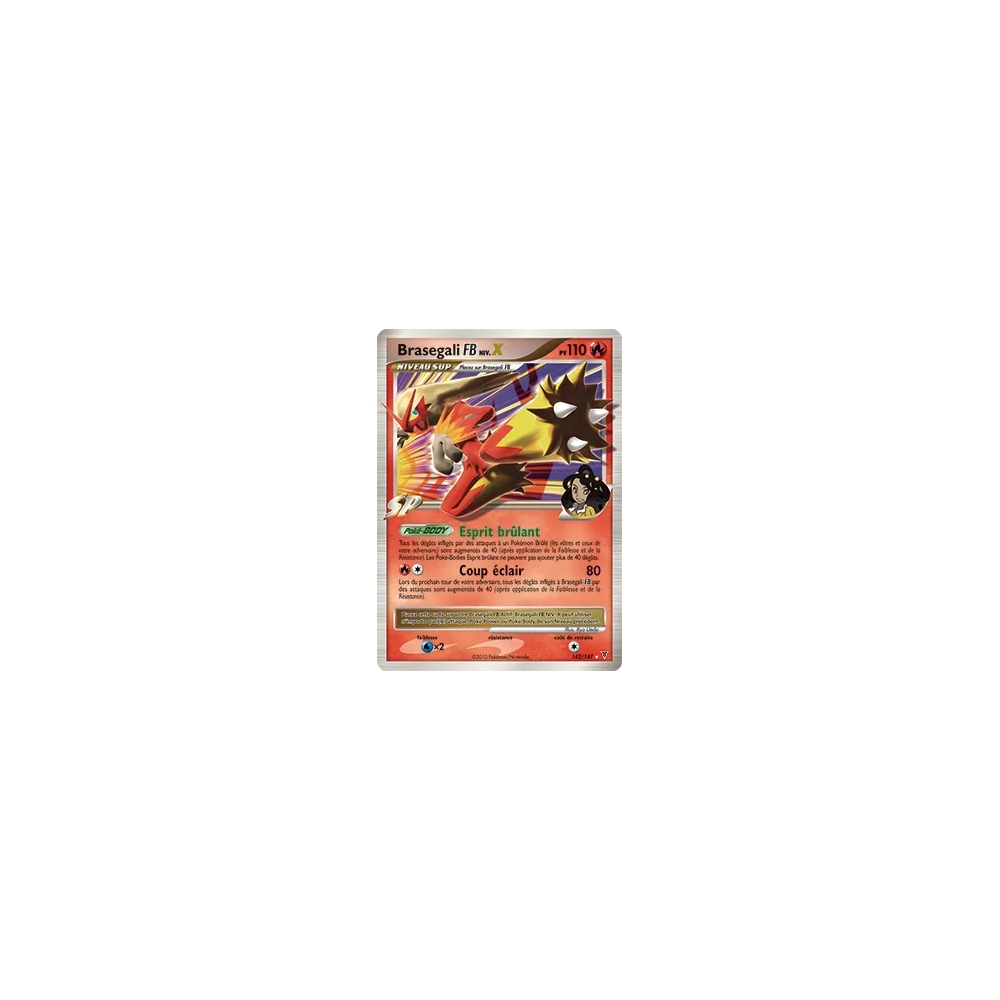 Brasegali  NIV.X 142/147 : Joyau Holographique rare NIV.X de l'extension Pokémon Platine Vainqueurs Suprêmes