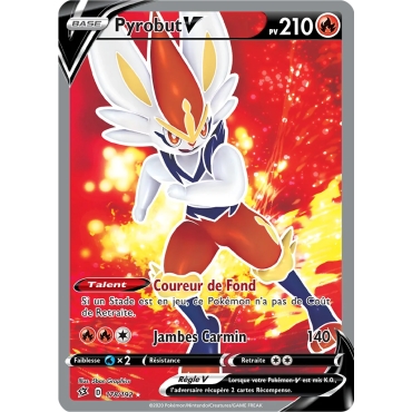 Découvrez Pyrobut, carte Ultra rare de la série Épée et Bouclier Clash des Rebelles