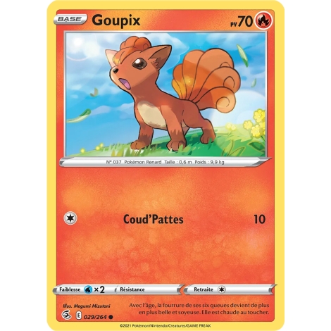 Goupix N°029/264 Brillante Poing de Fusion