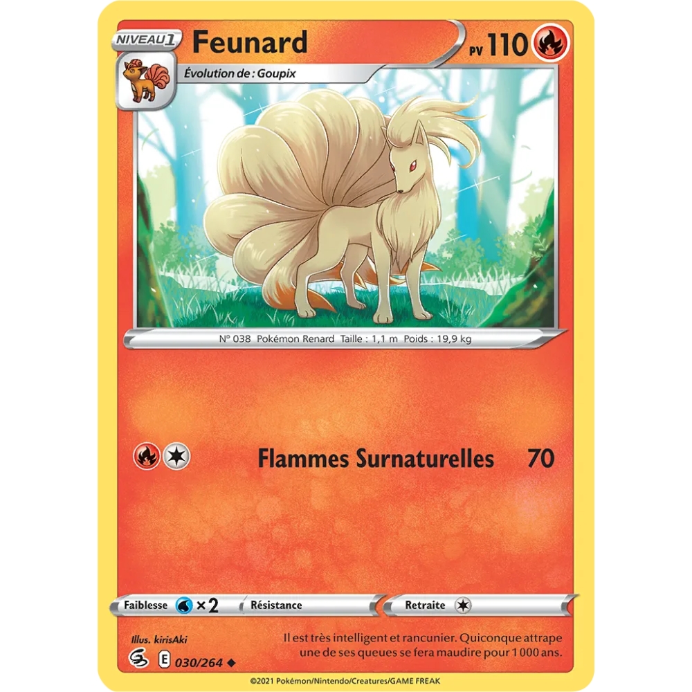 Feunard N°030/264 Brillante Poing de Fusion