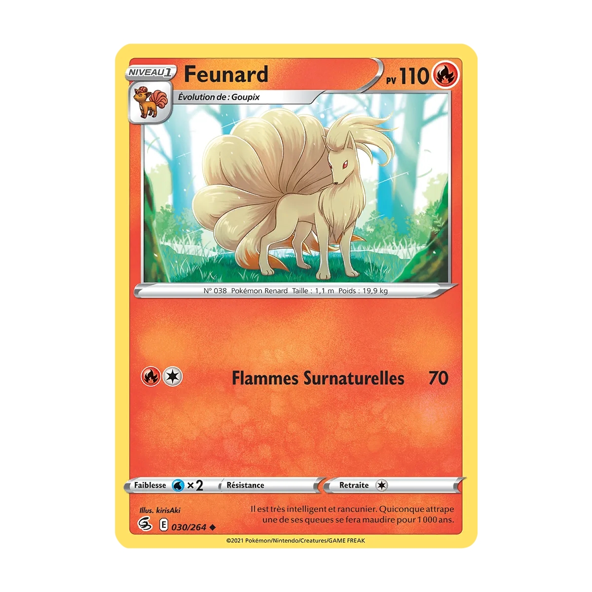 Feunard N°030/264 Brillante Poing de Fusion