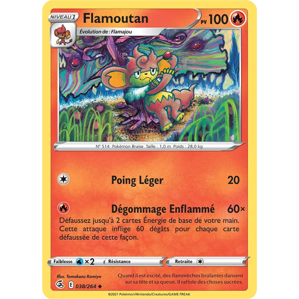 Flamoutan Brillante Poing de Fusion 038/264