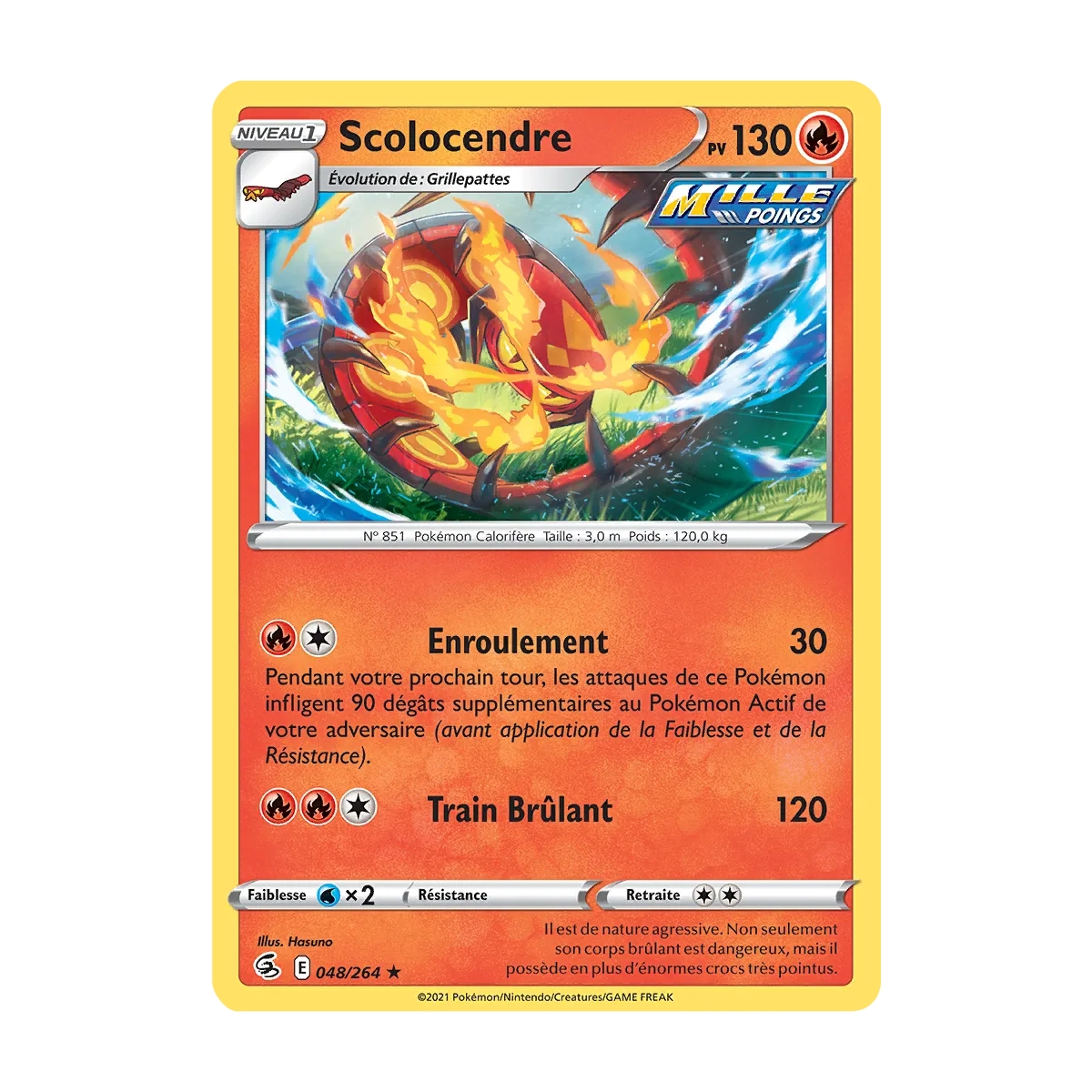 Scolocendre Brillante de Pokémon Poing de Fusion 048/264