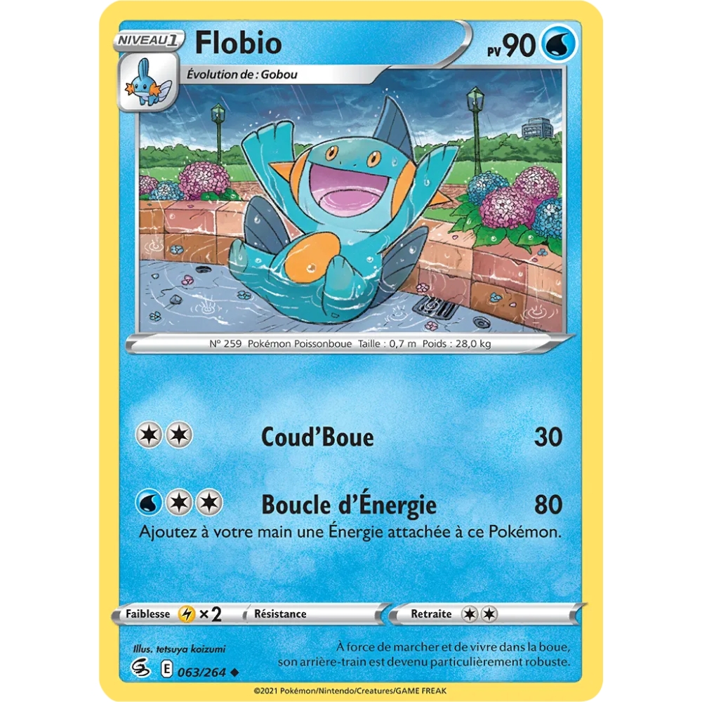 Flobio 063/264 Brillante de l'extension Pokémon Poing de Fusion