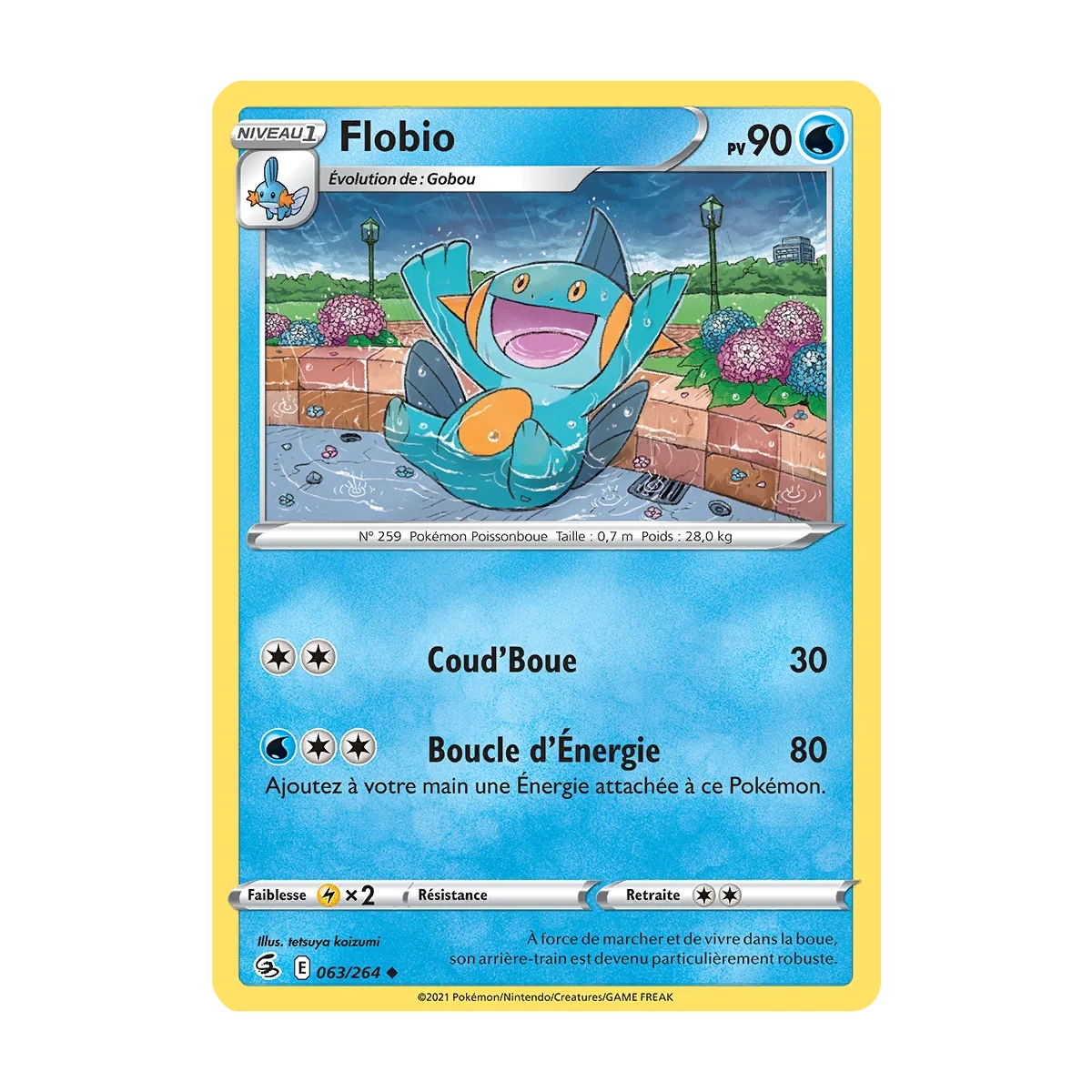 Flobio 063/264 Brillante de l'extension Pokémon Poing de Fusion