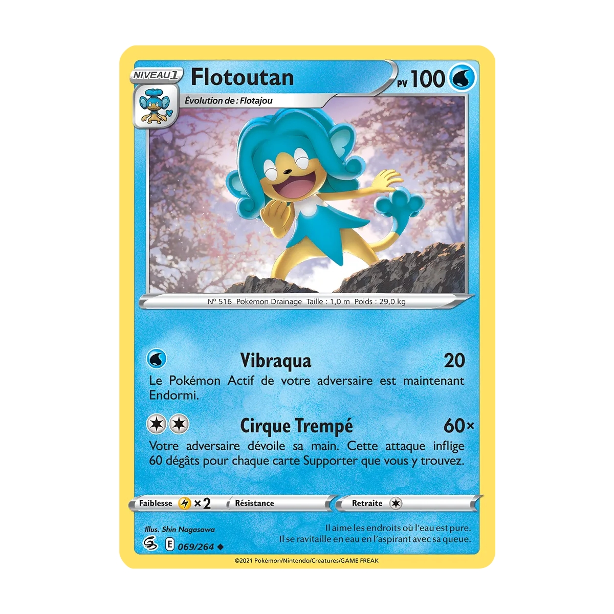 Flotoutan 069/264 Brillante extension Pokémon Poing de Fusion