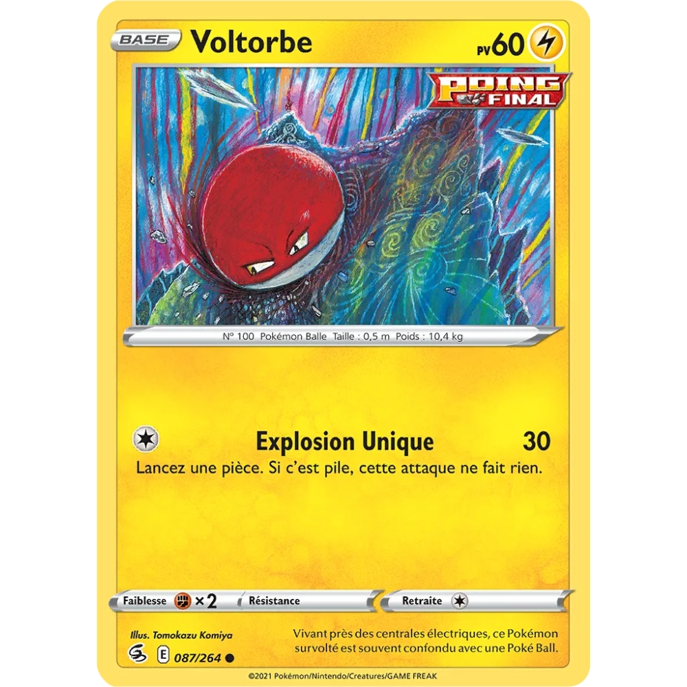 Voltorbe 087/264 Brillante Pokémon Poing de Fusion