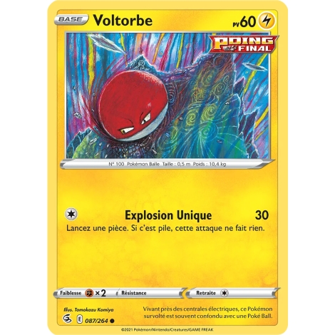 Voltorbe 087/264 Brillante Pokémon Poing de Fusion