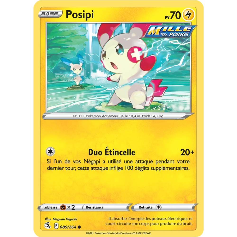 Posipi 089/264 Brillante de l'extension Pokémon Poing de Fusion