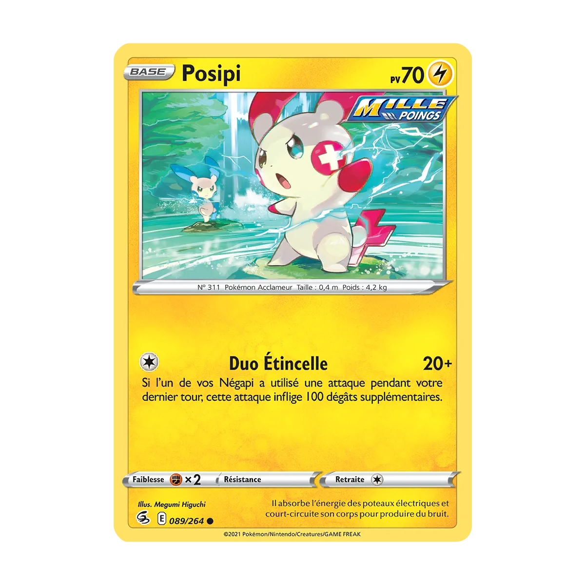 Posipi 089/264 Brillante de l'extension Pokémon Poing de Fusion